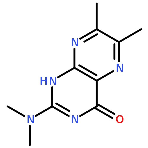 4(1H)-Pteridinone, 2-(dimethylamino)-6,7-dimethyl-