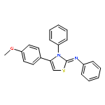 Benzenamine, N-[4-(4-methoxyphenyl)-3-phenyl-2(3H)-thiazolylidene]-