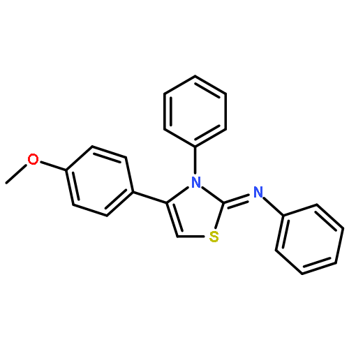 Benzenamine, N-[4-(4-methoxyphenyl)-3-phenyl-2(3H)-thiazolylidene]-