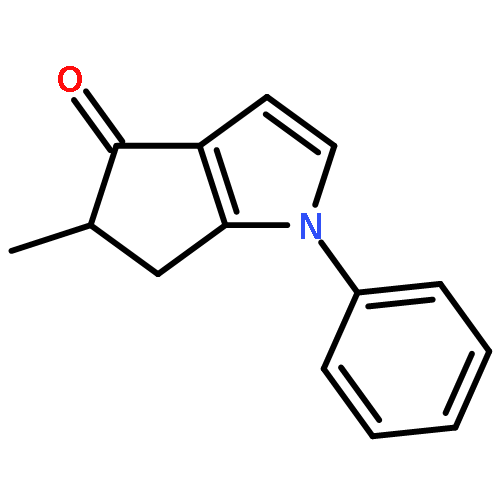 Cyclopenta[b]pyrrol-4(1H)-one, 5,6-dihydro-5-methyl-1-phenyl-