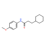 3-cyclohexyl-N-(4-methoxyphenyl)propanamide