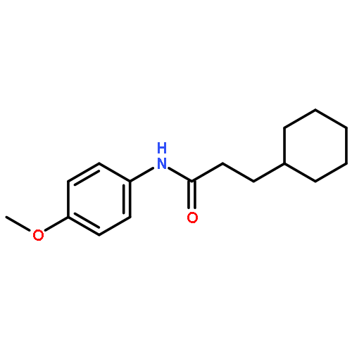 3-cyclohexyl-N-(4-methoxyphenyl)propanamide