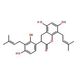 2',4',5,7-Tetrahydroxy-3',8-diprenylisoflavanone