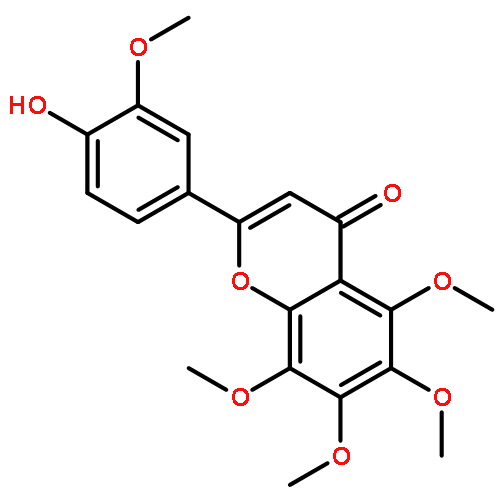 4H-1-Benzopyran-4-one,2-(4-hydroxy-3-methoxyphenyl)-5,6,7,8-tetramethoxy-