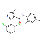 <br>3-(2,6-dichlorophenyl)-N-(2,4-dimethylphenyl)-5-methyl-1,2-oxazole-4-carbox amide