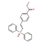 Benzoic acid, 4-[[(diphenylphosphinyl)imino]methyl]-, methyl ester