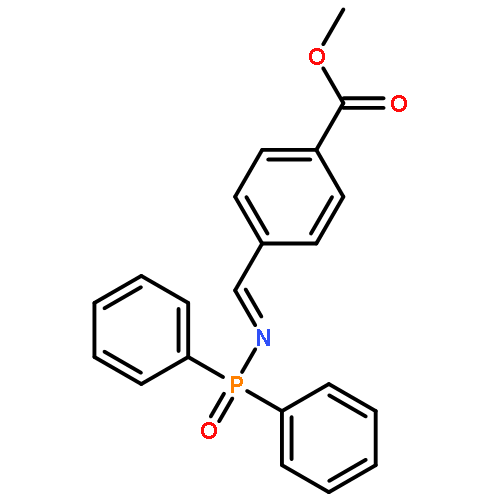 Benzoic acid, 4-[[(diphenylphosphinyl)imino]methyl]-, methyl ester