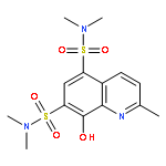 5,7-Quinolinedisulfonamide, 8-hydroxy-N,N,N',N',2-pentamethyl-