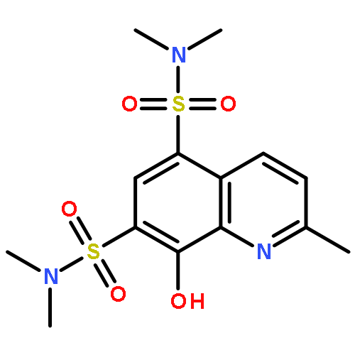 5,7-Quinolinedisulfonamide, 8-hydroxy-N,N,N',N',2-pentamethyl-