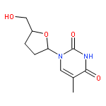 1-((2R,5S)-5-(Hydroxymethyl)tetrahydrofuran-2-yl)-5-methylpyrimidine-2,4(1H,3H)-dione