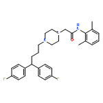 1-Piperazineacetamide,4-[4,4-bis(4-fluorophenyl)butyl]-N-(2,6-dimethylphenyl)-