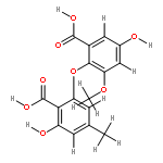 5,6'-Dihydroxy-3-methoxy-4'-methyl-2,2'-oxy-di-benzoesaeure