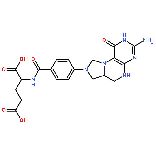 L-Glutamic acid,N-[4-(3-amino-1,2,5,6,6a,7-hexahydro-1-oxoimidazo[1,5-f]pteridin-8(9H)-yl)benzoyl]-