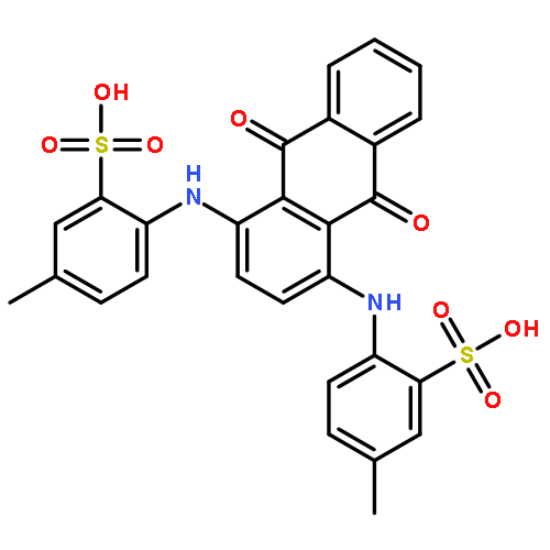 5-METHYL-2-[[4-(4-METHYL-2-SULFOANILINO)-9,10-DIOXOANTHRACEN-1-YL]AMINO]BENZENESULFONIC ACID 