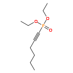 Phosphonic acid, 1-hexynyl-, diethyl ester