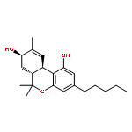 6H-Dibenzo[b,d]pyran-1,8-diol,6a,7,8,10a-tetrahydro-6,6,9-trimethyl-3-pentyl-, (6aR,8R,10aR)-