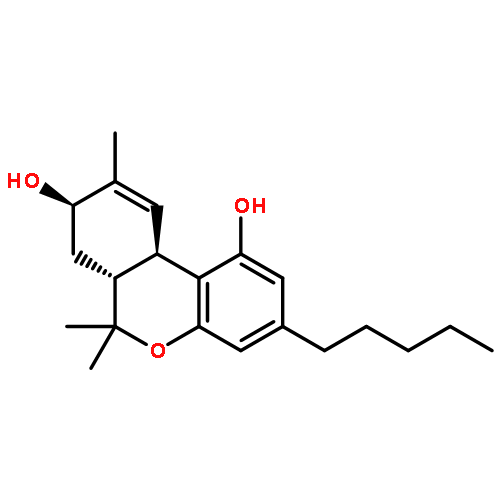 6H-Dibenzo[b,d]pyran-1,8-diol,6a,7,8,10a-tetrahydro-6,6,9-trimethyl-3-pentyl-, (6aR,8R,10aR)-