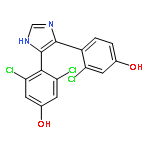 Phenol, 3,5-dichloro-4-[5-(2-chloro-4-hydroxyphenyl)-1H-imidazol-4-yl]-