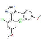 1H-Imidazole,4-(2-chloro-4-methoxyphenyl)-5-(2,6-dichloro-4-methoxyphenyl)-