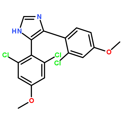 1H-Imidazole,4-(2-chloro-4-methoxyphenyl)-5-(2,6-dichloro-4-methoxyphenyl)-