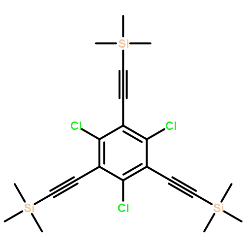 1,3,5-trichloro-2,4,6-tris[(trimethylsilyl)ethynyl]benzene