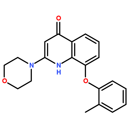 8-(2-METHYLPHENOXY)-2-MORPHOLIN-4-YL-1H-QUINOLIN-4-ONE 