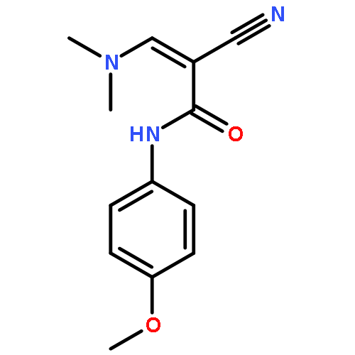 2-Propenamide, 2-cyano-3-(dimethylamino)-N-(4-methoxyphenyl)-