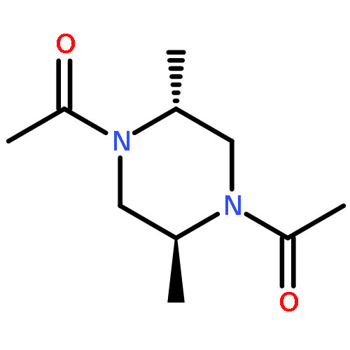 Piperazine, 1,4-diacetyl-2,5-dimethyl-, (2R,5S)-rel-