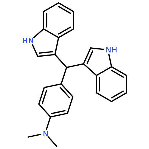 Benzenamine, 4-(di-1H-indol-3-ylmethyl)-N,N-dimethyl-