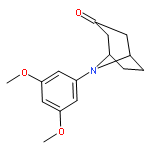 8-Azabicyclo[3.2.1]octan-3-one, 8-(3,5-dimethoxyphenyl)-