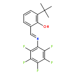 Phenol, 2-(1,1-dimethylethyl)-6-[[(pentafluorophenyl)imino]methyl]-