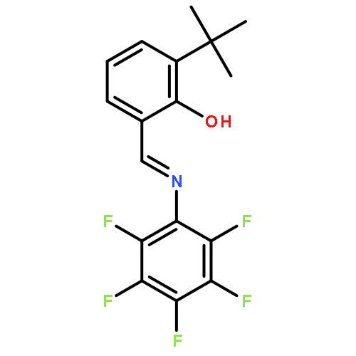 Phenol, 2-(1,1-dimethylethyl)-6-[[(pentafluorophenyl)imino]methyl]-