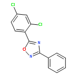 1,2,4-Oxadiazole, 5-(2,4-dichlorophenyl)-3-phenyl-