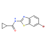 Cyclopropanecarboxamide, N-(6-bromo-2-benzothiazolyl)-