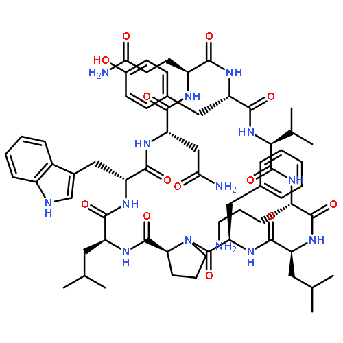 Cyclo(L-asparaginyl-L-glutaminyl-L-tyrosyl-L-valyl-L-ornithyl-L-leucyl-D-phe
nylalanyl-L-prolyl-L-leucyl-D-tryptophyl)