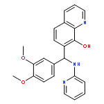 7-[(3,4-dimethoxyphenyl)(pyridin-2-ylamino)methyl]quinolin-8-ol