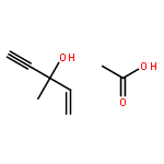 ACETIC ACID;3-METHYLPENT-1-EN-4-YN-3-OL 