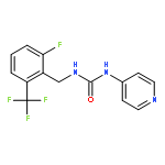 Urea, N-[[2-fluoro-6-(trifluoromethyl)phenyl]methyl]-N'-4-pyridinyl-