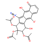 (1R,2R,3R,4S)-1,2,3-tris(acetyloxy)-11-diazonio-4,10-dihydroxy-2-methyl-9-oxo-2,3,4,9-tetrahydro-1H-benzo[b]fluoren-5-olate