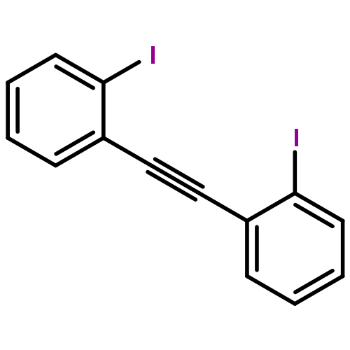 Benzene, 1,1'-(1,2-ethynediyl)bis[2-iodo-