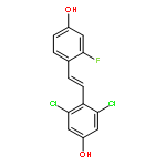 Phenol, 3,5-dichloro-4-[(1E)-2-(2-fluoro-4-hydroxyphenyl)ethenyl]-