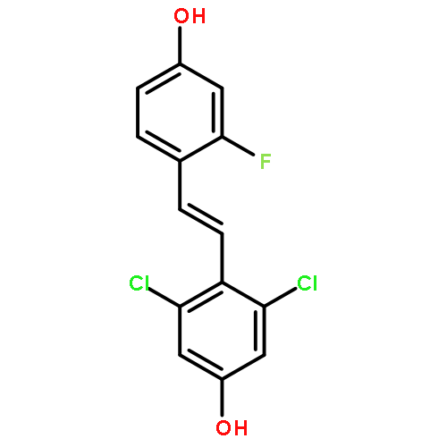 Phenol, 3,5-dichloro-4-[(1E)-2-(2-fluoro-4-hydroxyphenyl)ethenyl]-