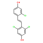 Phenol, 3,5-dichloro-4-[(1E)-2-(2-chloro-4-hydroxyphenyl)ethenyl]-