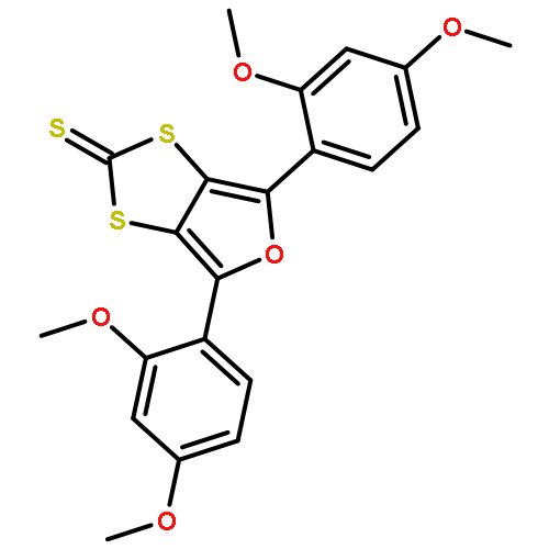 1,3-Dithiolo[4,5-c]furan-2-thione, 4,6-bis(2,4-dimethoxyphenyl)-