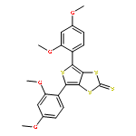 Thieno[3,4-d]-1,3-dithiole-2-thione, 4,6-bis(2,4-dimethoxyphenyl)-