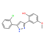 Phenol, 2-[5-(2-chlorophenyl)-1H-pyrazol-3-yl]-4-methoxy-