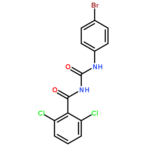 BENZAMIDE, N-[[(4-BROMOPHENYL)AMINO]CARBONYL]-2,6-DICHLORO-