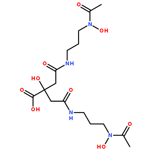 4-[3-[ACETYL(HYDROXY)AMINO]PROPYLAMINO]-2-[2-[3-[ACETYL(HYDROXY)AMINO]PROPYLAMINO]-2-OXOETHYL]-2-HYDROXY-4-OXOBUTANOIC ACID 