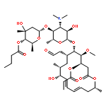 [6-[4-(DIMETHYLAMINO)-5-HYDROXY-6-[[(11E,13E)-10-HYDROXY-5-METHOXY-9,16-DIMETHYL-2-OXO-7-(2-OXOETHYL)-4-PROPANOYLOXY-1-OXACYCLOHEXADECA-11,13-DIEN-6-YL]OXY]-2-METHYLOXAN-3-YL]OXY-4-HYDROXY-2,4-DIMETHYLOXAN-3-YL] BUTANOATE 