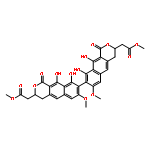 DIMETHYL 2,2'-(9,9',10,10'-TETRAHYDROXY-7,7'-DIMETHOXY-1,1'-DIOXO<WBR />-3,3',4,4'-TETRAHYDRO-1H,1'H-8,8'-BIBENZO[G]ISOCHROMENE-3,3'-DIYL<WBR />)DIACETATE 